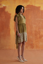 Load image into Gallery viewer, RESORT EMBROIDERED DRESS-SAGE
