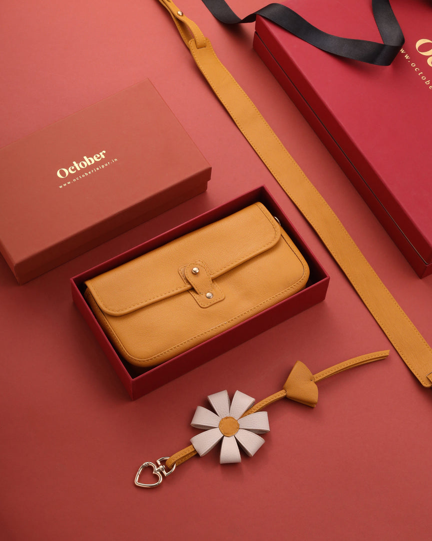 Mustard Satchel Gift Box