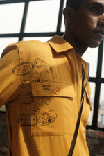 Load image into Gallery viewer, TRAVELLERS COTTON JACKET -YELLOW
