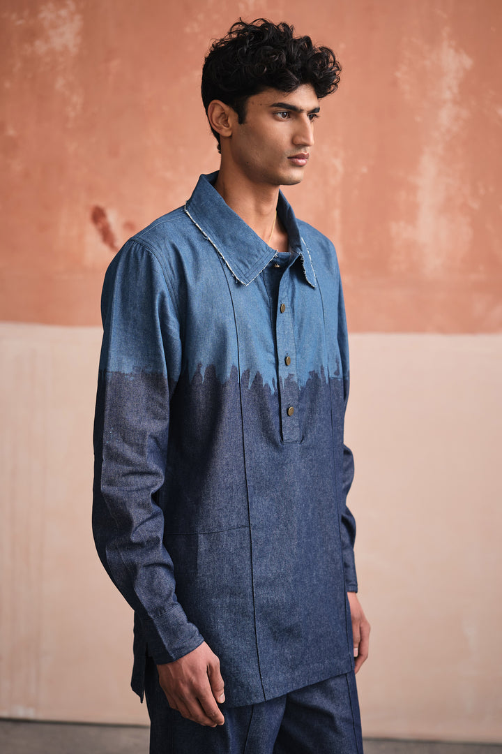 BEJOY DENIM KURTA SET