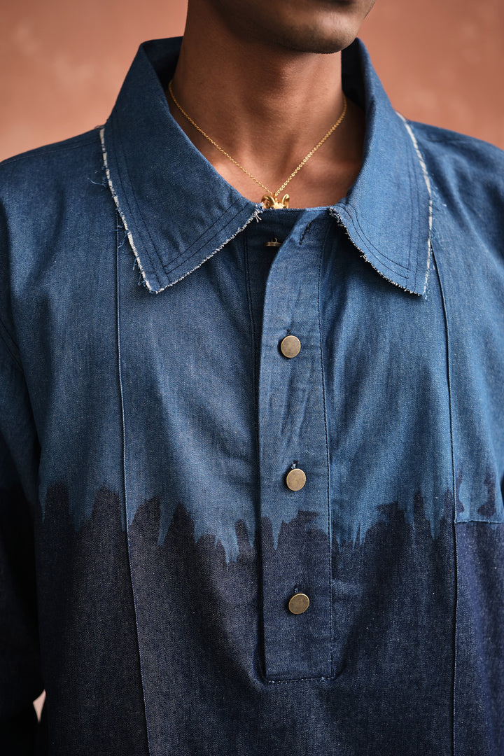 BEJOY DENIM KURTA SET