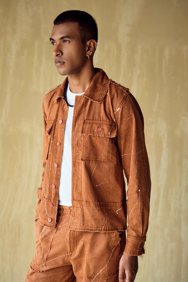 HOFFMAN UNFINISHED JACKET -RUST