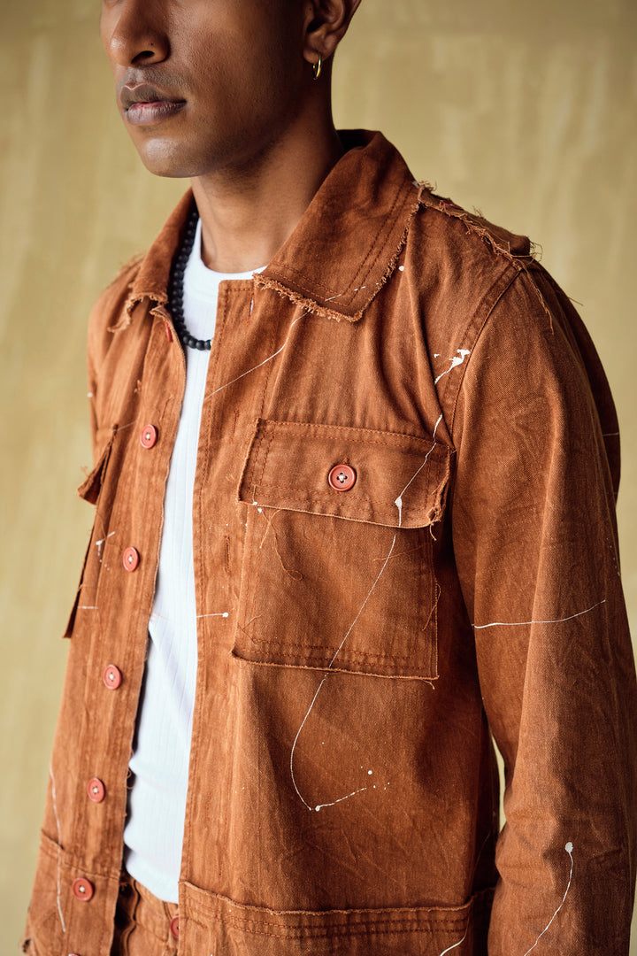 HOFFMAN UNFINISHED JACKET -RUST