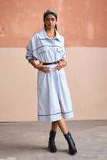 Load image into Gallery viewer, SOHO SHIRT DRESS- SUMMER SKY
