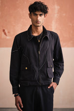 Load image into Gallery viewer, ALVARO CROPPED JACKET - BLACK
