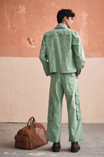 Load image into Gallery viewer, ALVARO CROPPED JACKET SET- SAGE
