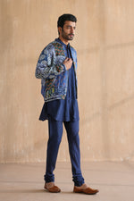 Load image into Gallery viewer, INDIGO BOMBER JACKET SET-PATCHWORK(SET OF 3)
