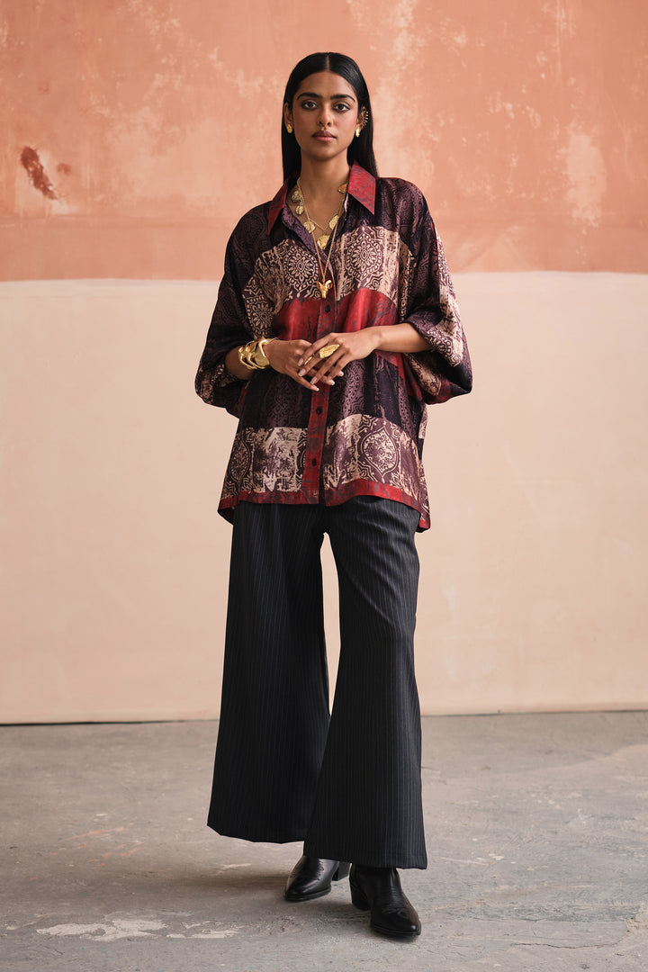 WAHIBA EVENING SILK SHIRT