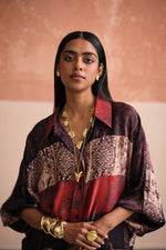 Load image into Gallery viewer, WAHIBA EVENING SILK SHIRT
