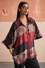 Load image into Gallery viewer, WAHIBA EVENING SILK SHIRT
