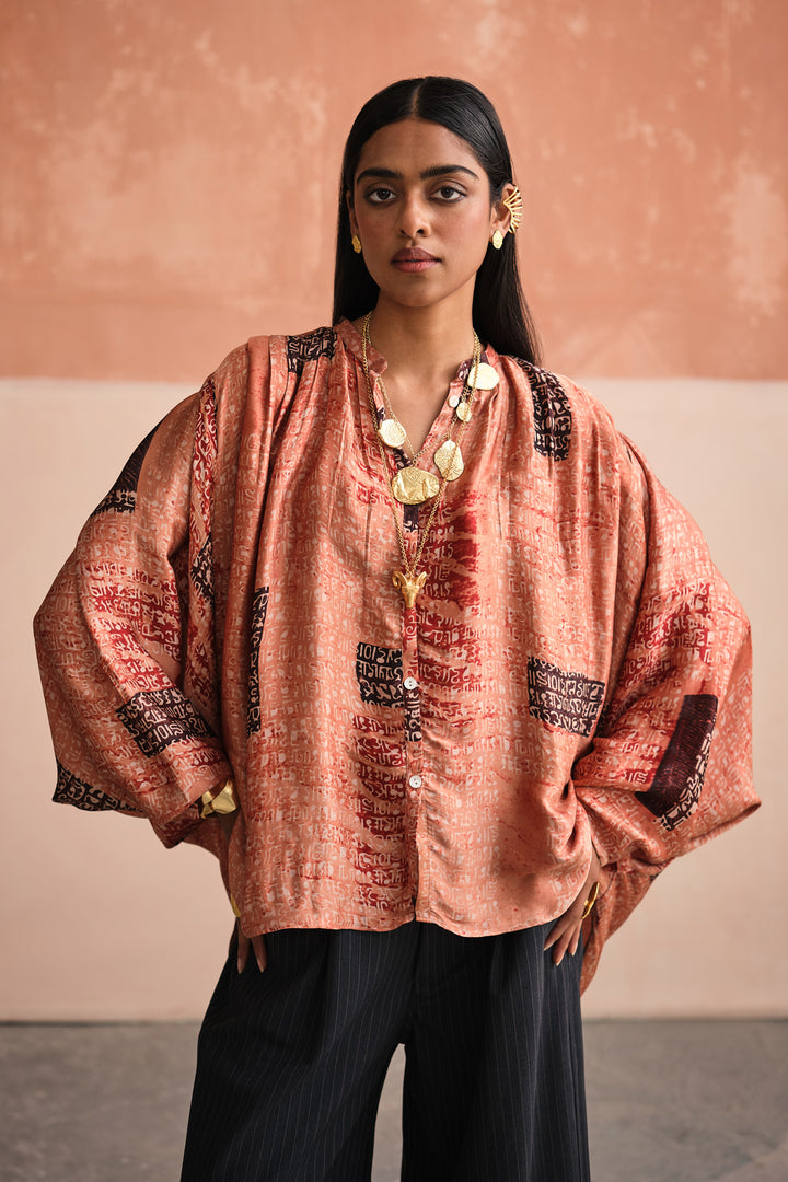 DEVINA EVENING SILK TOP