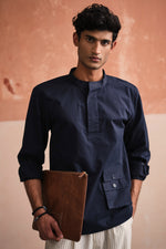 Load image into Gallery viewer, YOKO TAILORED SHIRT- NAVY
