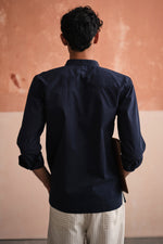 Load image into Gallery viewer, YOKO TAILORED SHIRT- NAVY
