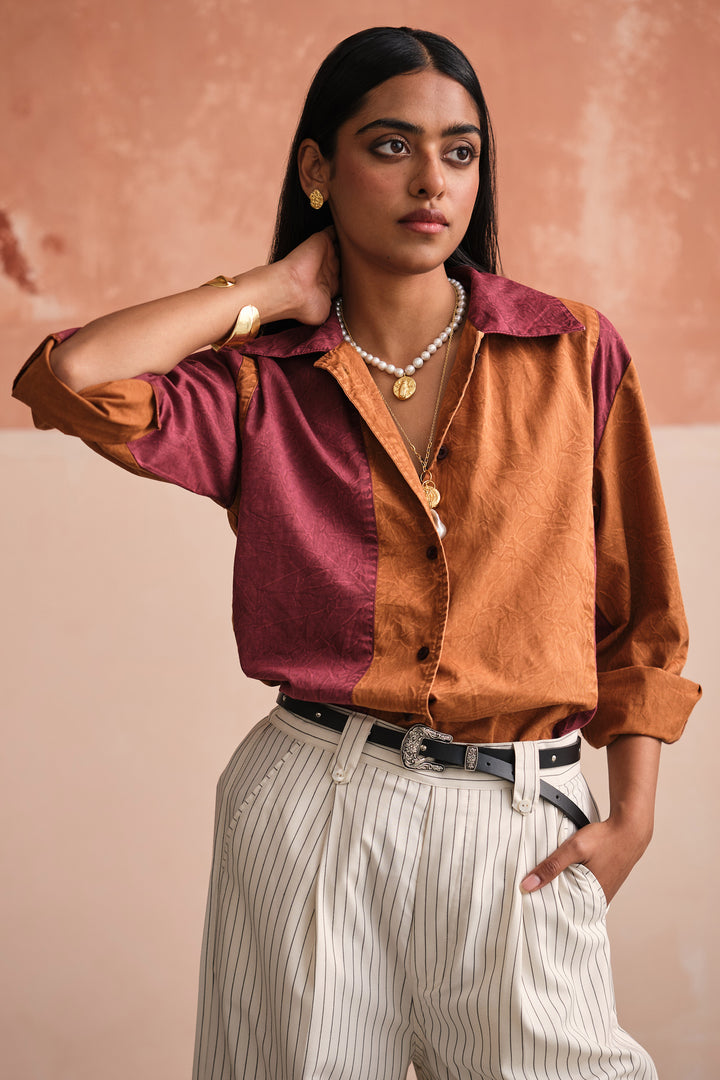 PANELLED RUBGY SHIRT