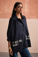 Load image into Gallery viewer, SOCH OVERSIZED SHIRT- NAVY
