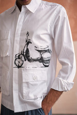 Load image into Gallery viewer, CROPPED VESPA SHIRT
