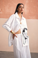 Load image into Gallery viewer, THE DALI OVERSIZED SHIRT-WHITE
