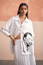 Load image into Gallery viewer, THE DALI OVERSIZED SHIRT-WHITE
