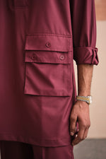 Load image into Gallery viewer, MEHFIL KURTA SET- VINO
