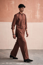 Load image into Gallery viewer, MEHFIL KURTA SET- RUST
