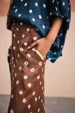 Load image into Gallery viewer, BANDHANI SILK SKIRT SET- EVENING EDITION
