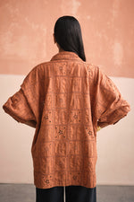 Load image into Gallery viewer, CRAYON OVERSIZED SHIRT-EMBROIDERED
