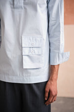 Load image into Gallery viewer, YOKO TAILORED SHIRT- SKY
