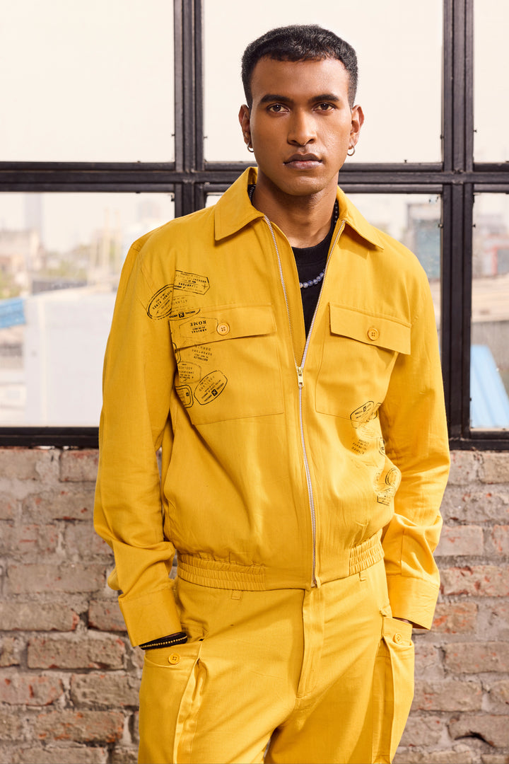 TRAVELLERS COTTON JACKET -YELLOW