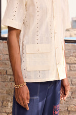 Load image into Gallery viewer, EMBROIDERED CUBAN COLLAR SHIRT
