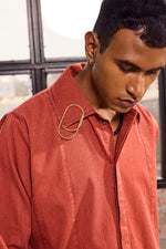 Load image into Gallery viewer, MONK SHIRT- CRAYON RED
