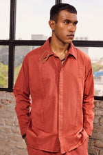 Load image into Gallery viewer, MONK SHIRT- CRAYON RED
