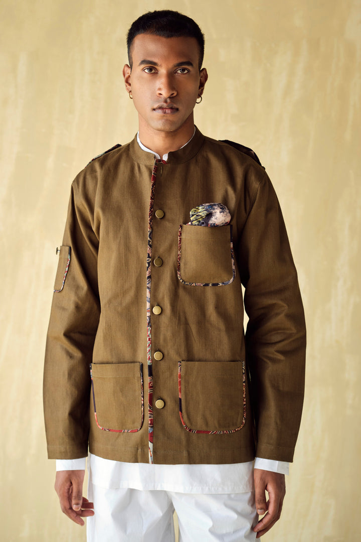 THE PATRIOT INDIE JACKET-KHAKHI GREEN