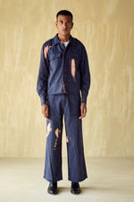 Load image into Gallery viewer, HOFFMAN UNFINISHED JACKET  -BURNT BLUE
