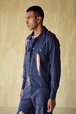 Load image into Gallery viewer, HOFFMAN UNFINISHED JACKET  -BURNT BLUE
