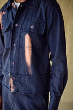 Load image into Gallery viewer, HOFFMAN UNFINISHED JACKET  -BURNT BLUE
