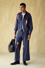 Load image into Gallery viewer, HOFFMAN UNFINISHED JACKET  -BURNT BLUE
