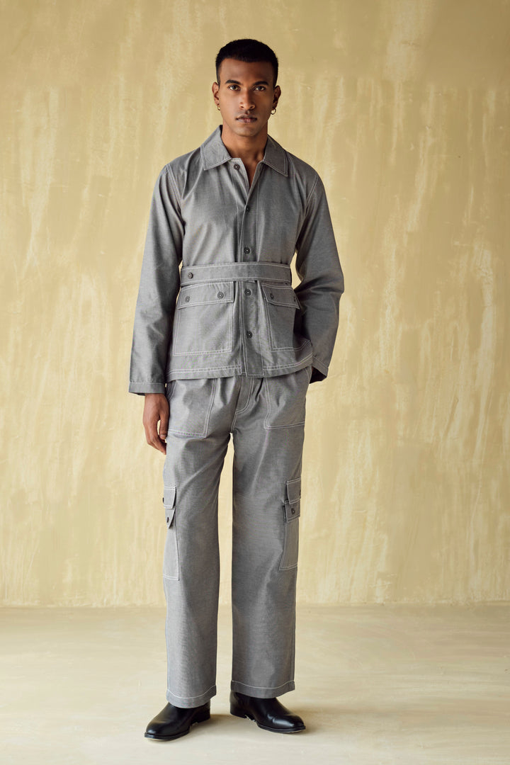 CULLINAN SAFARI SET-CHAMBRAY BLACK