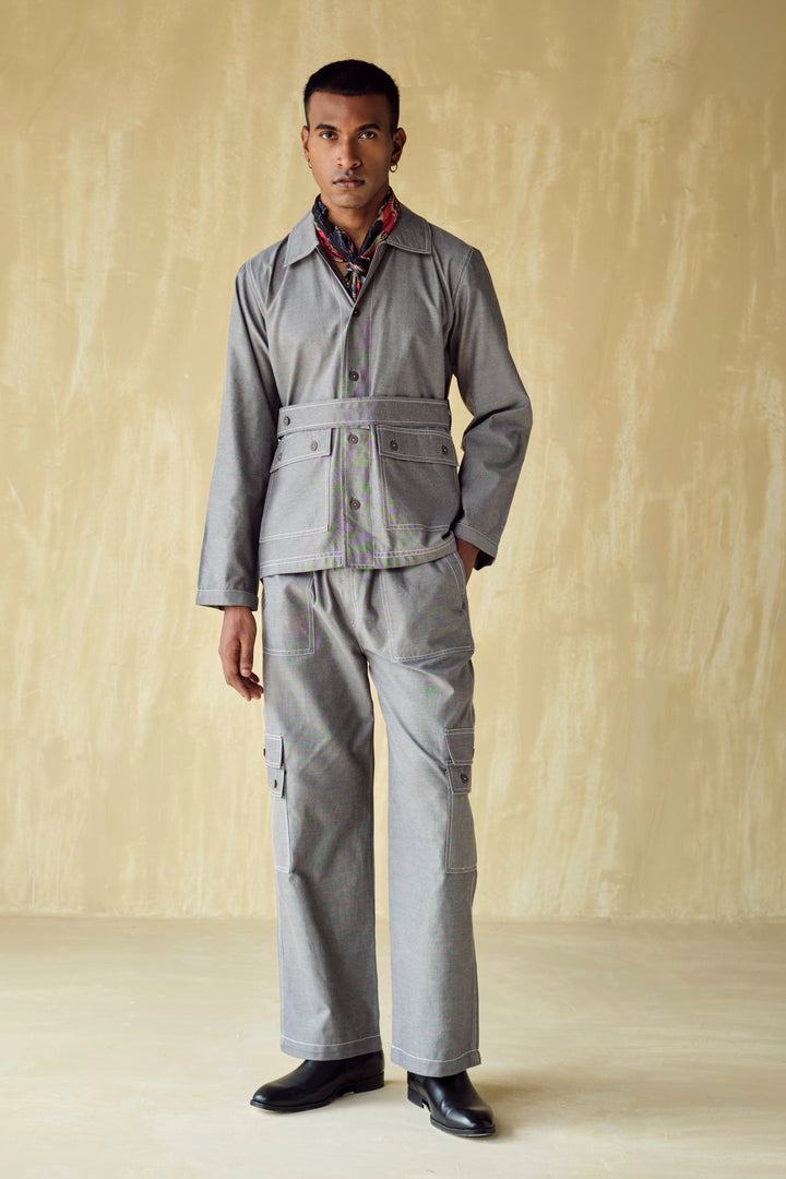 CULLINAN SAFARI SET-CHAMBRAY BLACK