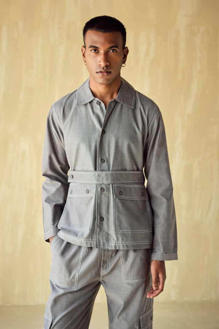 CULLINAN SAFARI SET-CHAMBRAY BLACK