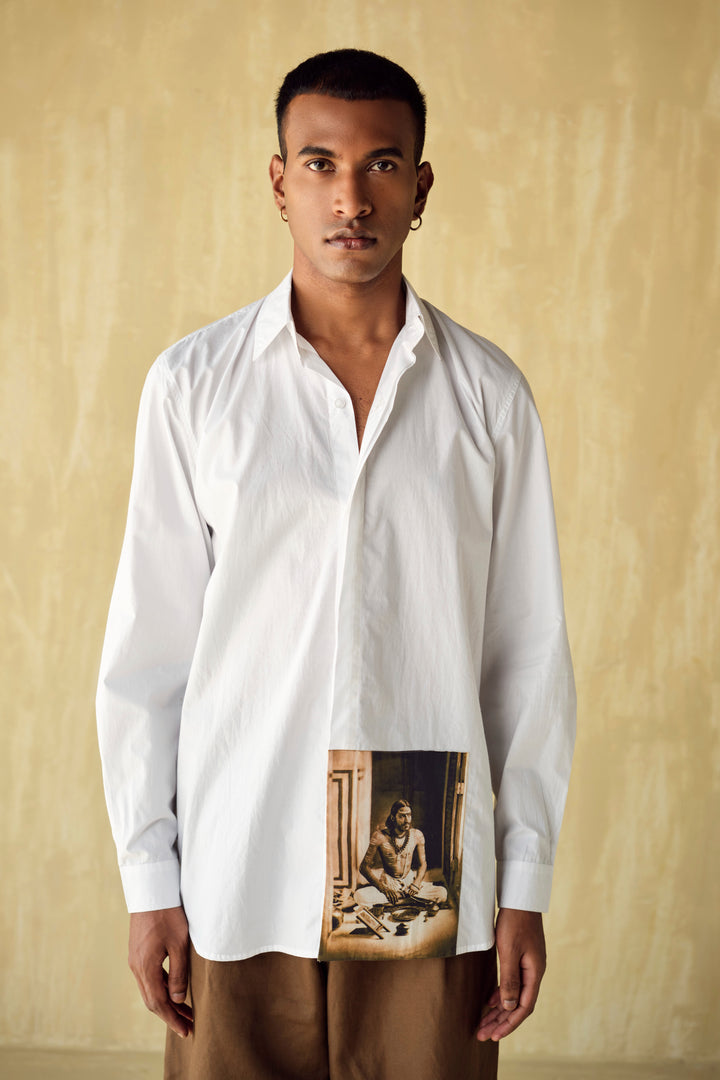 POSTCARD LONG SHIRT-MONK