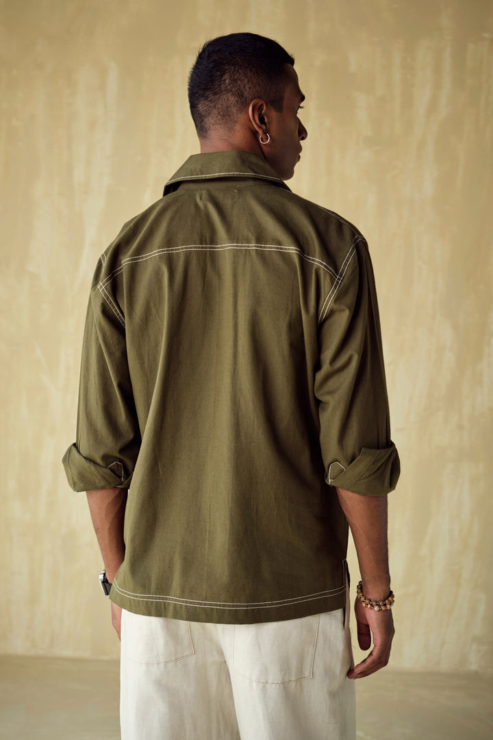 COUNTRY SIDE SHIRT-OLIVE