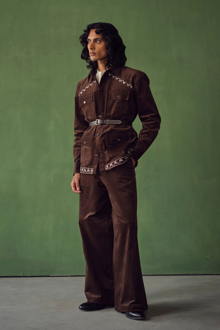 KHUNAFA CORDUROY SAFARI SET