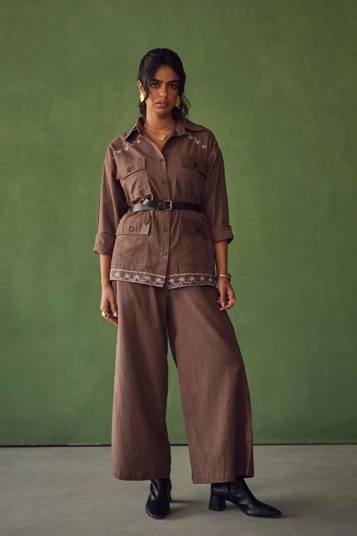 VOYCE SAFARI SET-ASH BROWN