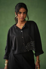 Load image into Gallery viewer, MASAI EMBROIDERED SET - BLACK
