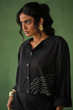 Load image into Gallery viewer, MASAI EMBROIDERED SET - BLACK
