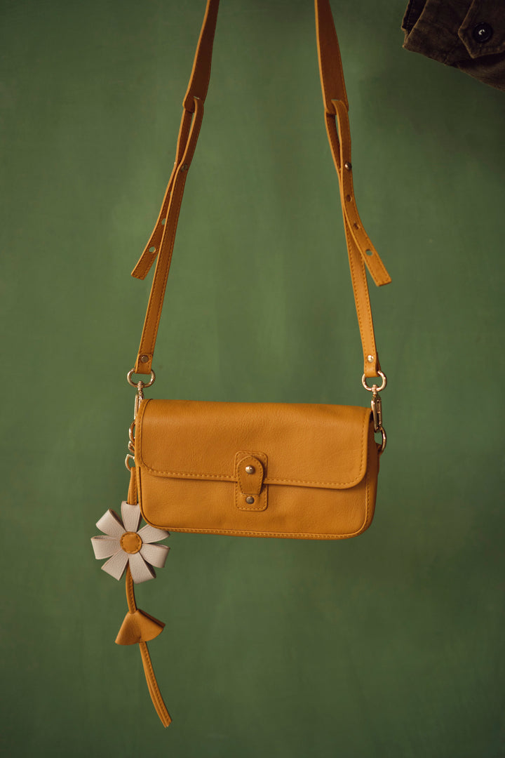 SELENA MINI SATCHEL BAG-OCHRE