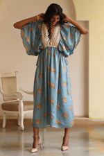 Load image into Gallery viewer, Simone Lace Kaftan-Floral
