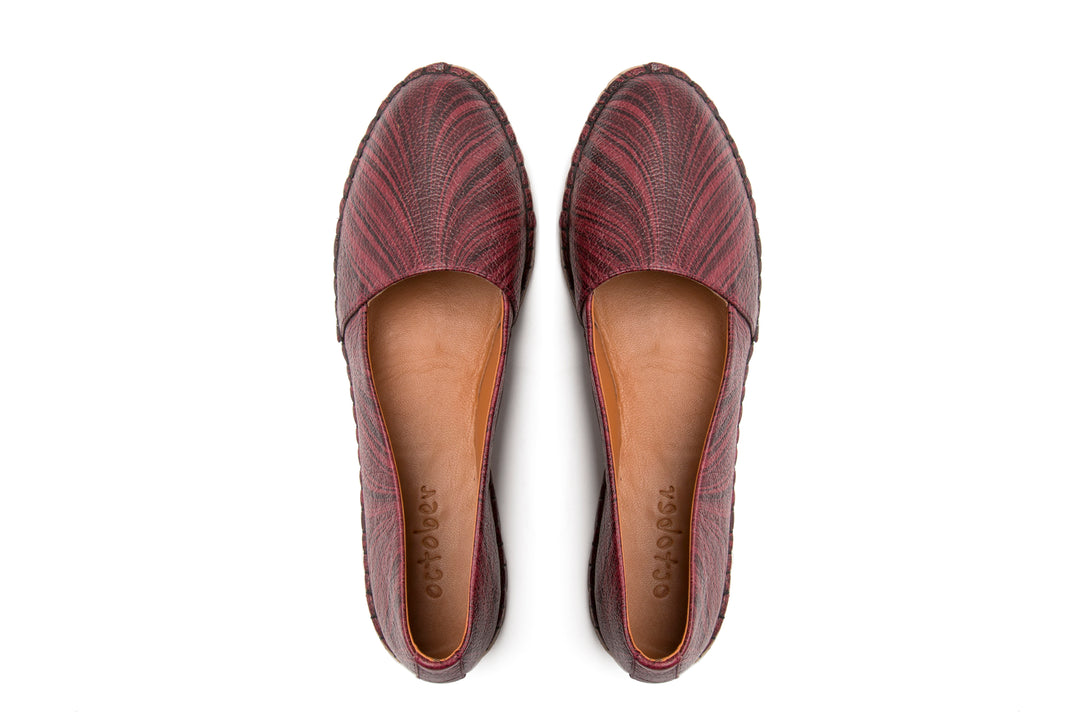 Espadrilles- MAROON - October Jaipur