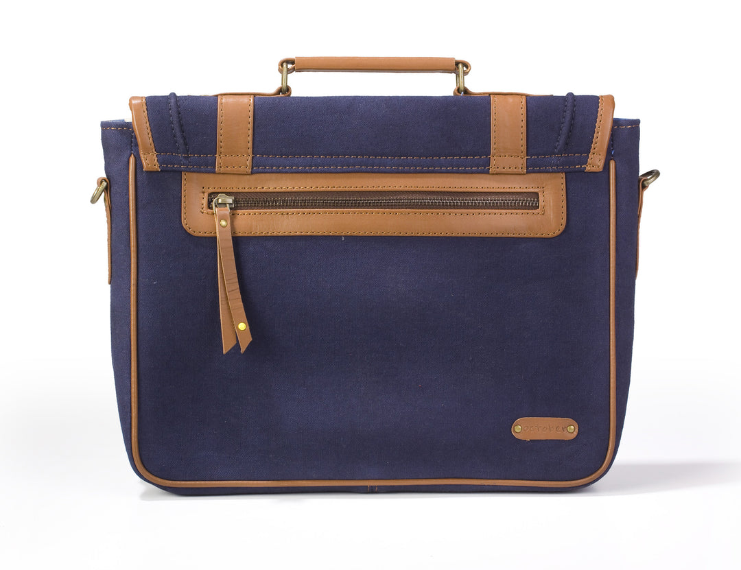 Laptop Briefcase- Indigo - October Jaipur