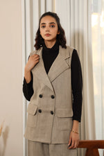 Load image into Gallery viewer, Stacy-Woollen Jacket Grey
